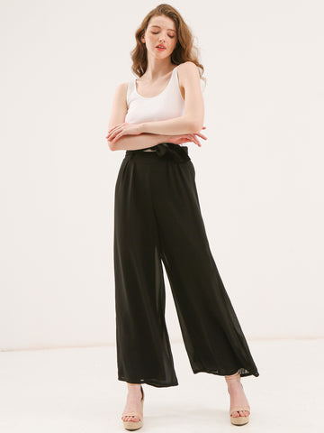 Tie Knot Wide Pants